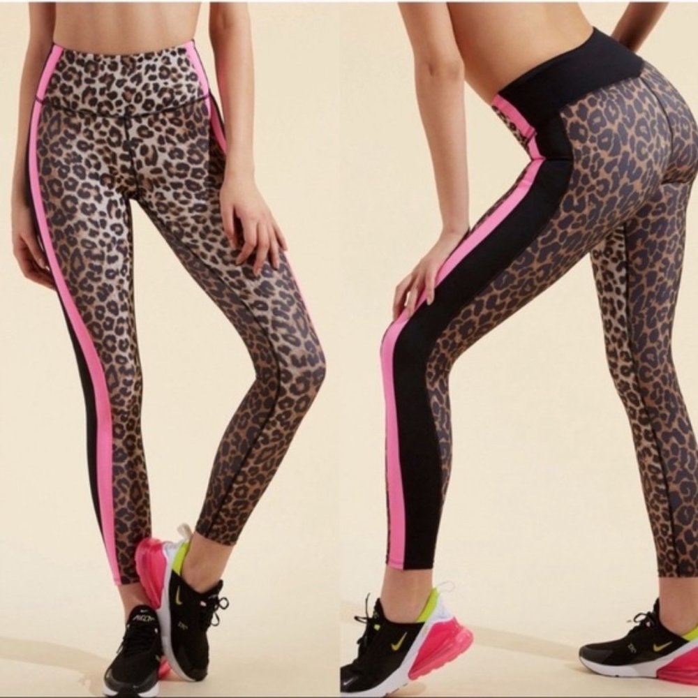 Veronica Beard X Bandier Rhonda Cheetah Leggings